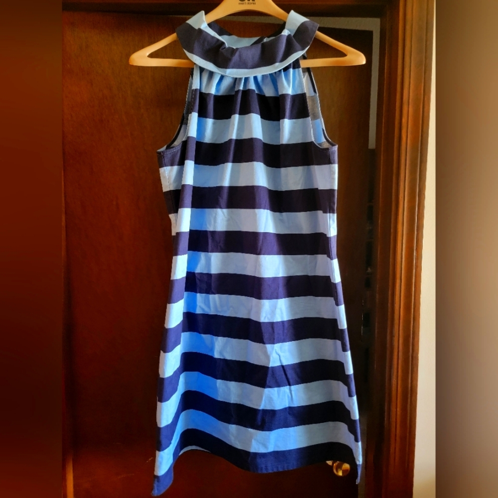 Sail to Sable bues striped dress